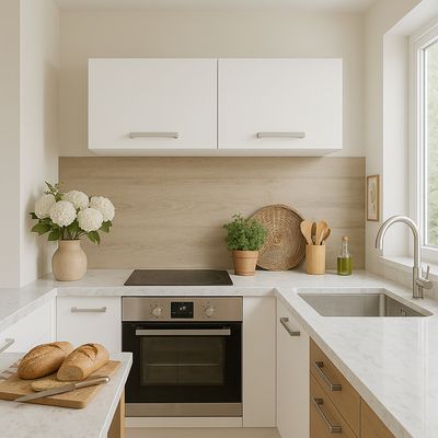 Imagen 2 del producto Mueble de cocina aéreo 2 puertas Blanco 22,5x 63x31,6 cm espesor 15mm