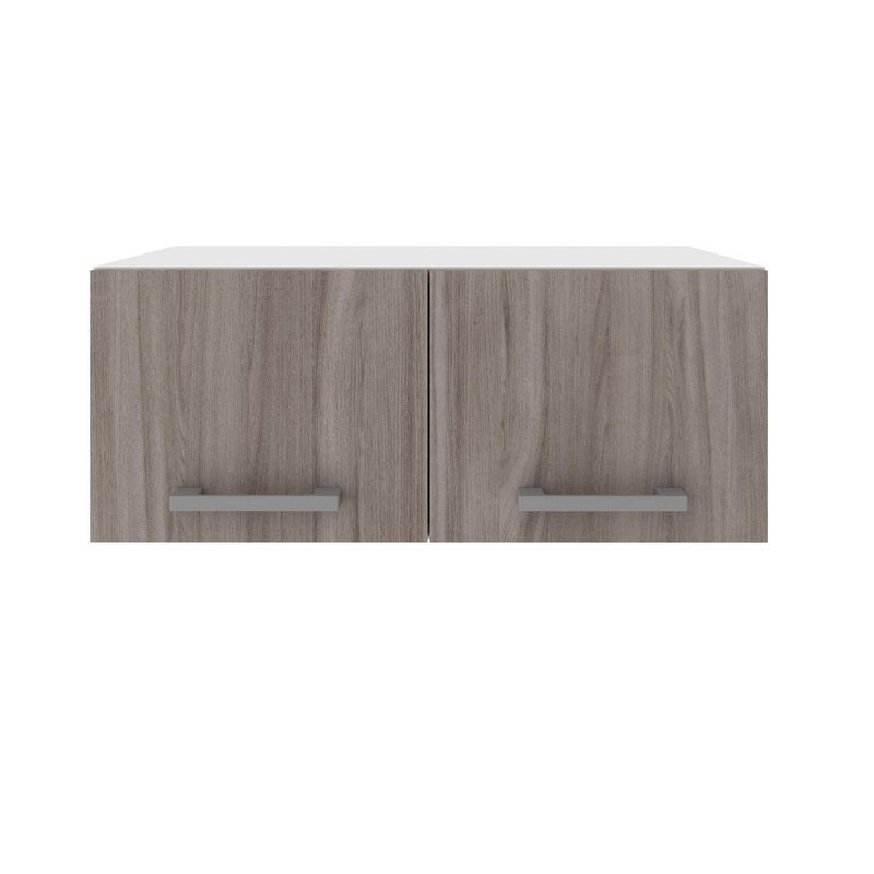 TECNOMOBILI - Mueble de cocina aéreo 2 Ptas Blanco/Carvalho 22,5x63x31,6 espesor 15mm