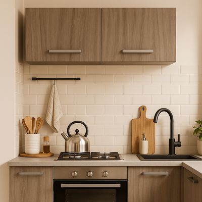 Imagen 2 del producto Mueble de cocina aéreo 2 Ptas Blanco/Carvalho 22,5x63x31,6 espesor 15mm