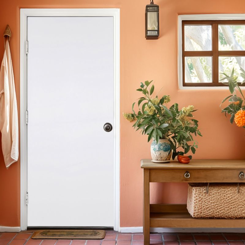 DIMFER - Puerta Interior MDF lisa color Blanco