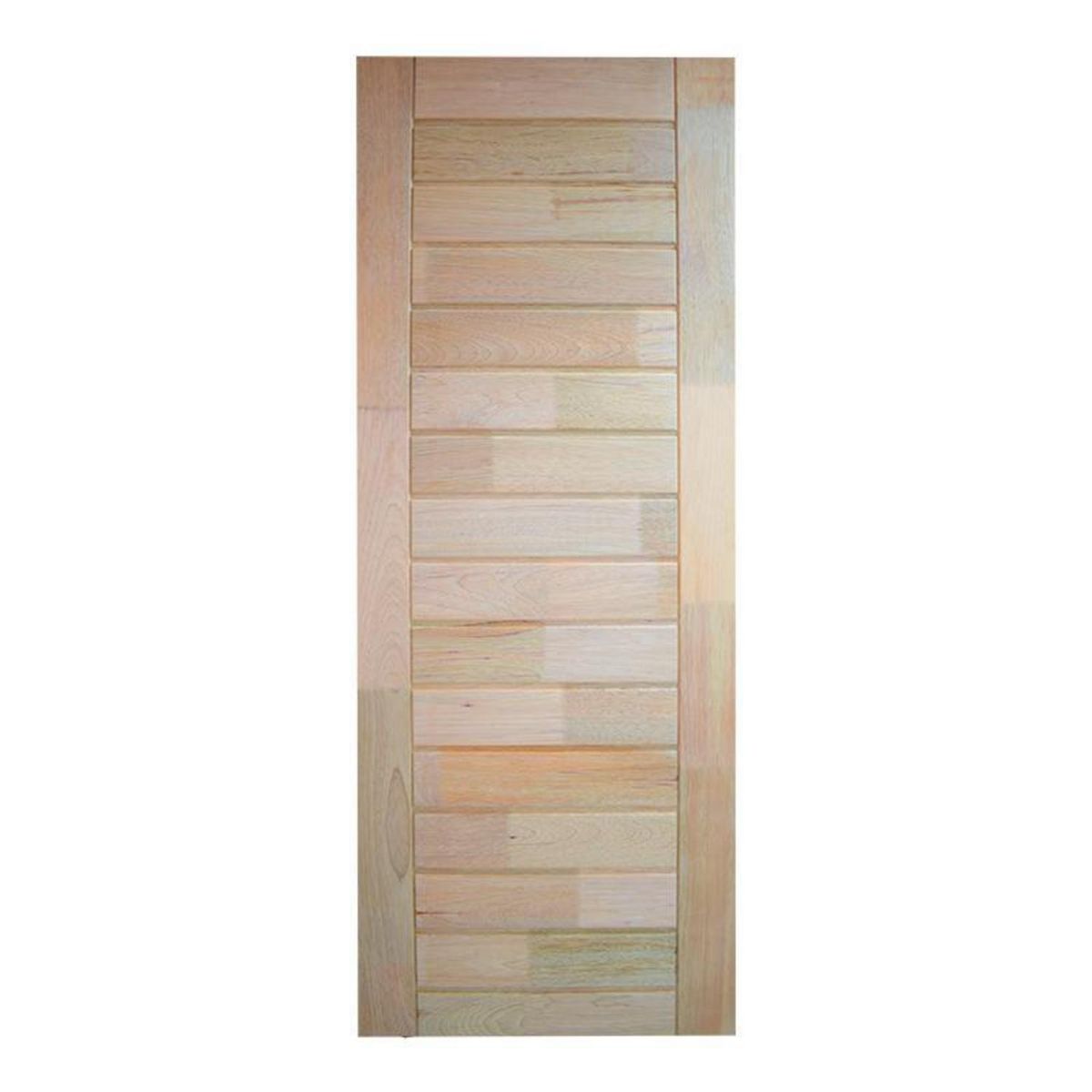 DIMFER - Puerta Exterior Madera Nativa Tornillo Caspi Dubai