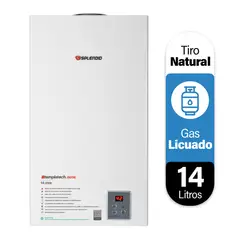 SPLENDID - Calefont Gas Licuado 14 Litros Tiro Natural Ionizado