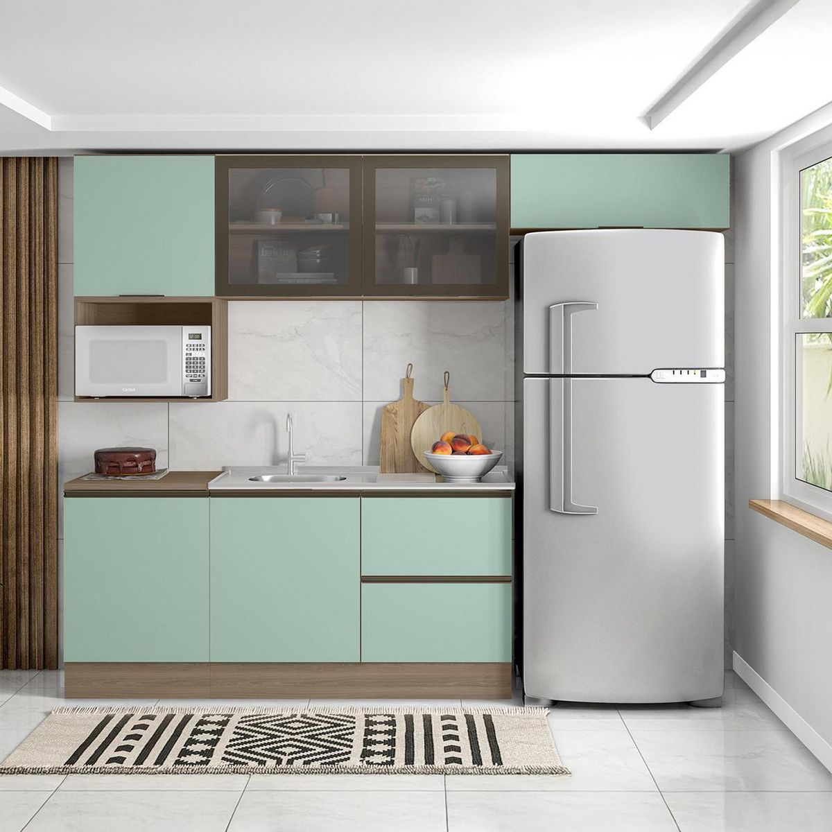 HOME MOBILI - Mueble Aereo Microondas Menta