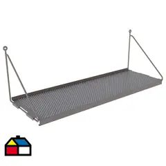 DUCASSE - Repisa Angolo Acero 1 Nivel(es) 62x21x21 cm Gris