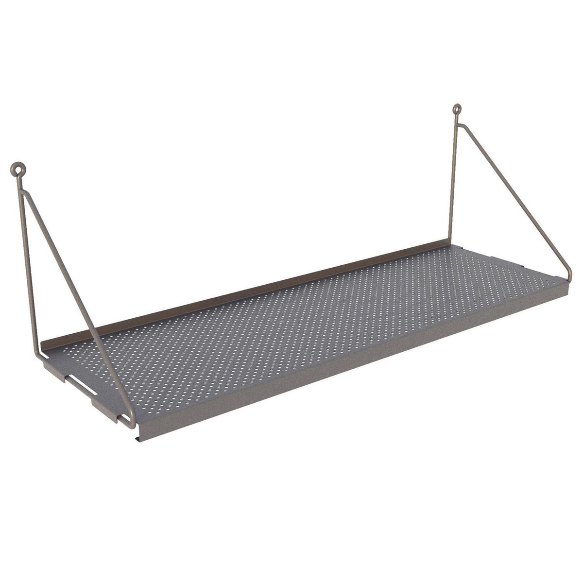 DUCASSE - Repisa Angolo Acero 1 Nivel(es) 62x21x21 cm Gris