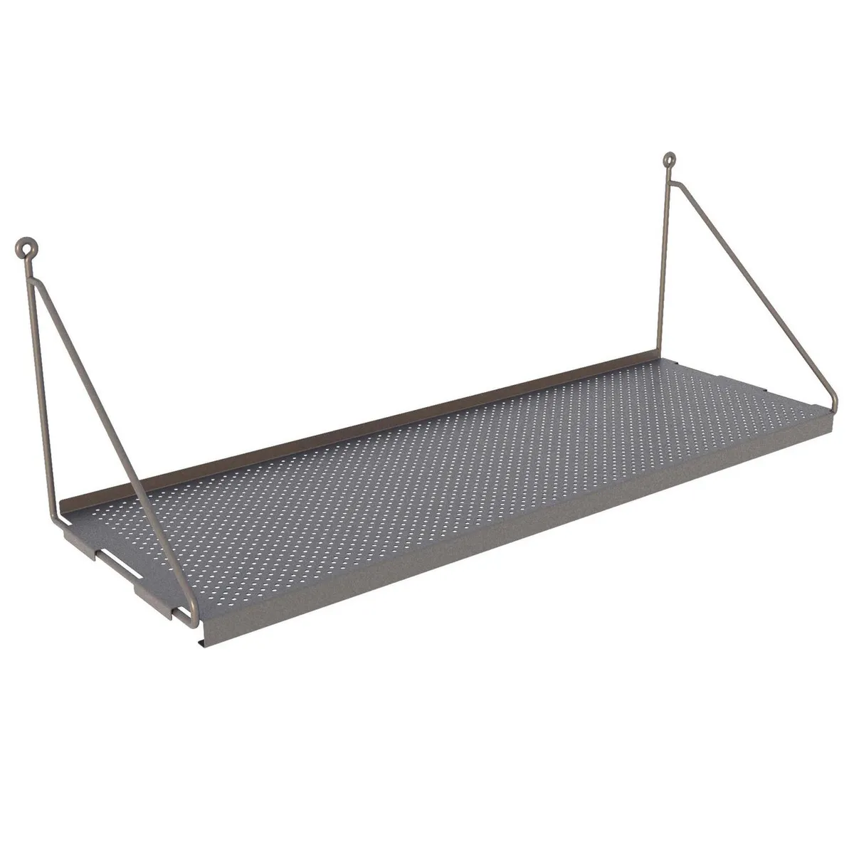 DUCASSE - Repisa Angolo Acero 1 Nivel(es) 62x21x21 cm Gris