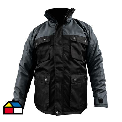 Parka RDL Brooks negra/gris hombre talla L