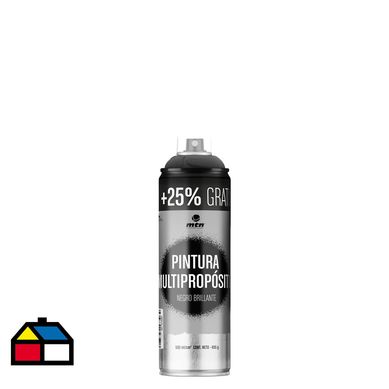 Pintura en spray extracontenido Negro Brillante 500ML