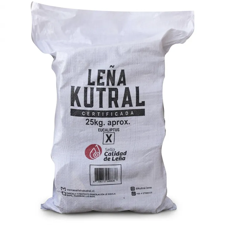 Saco de leña 25 kilos