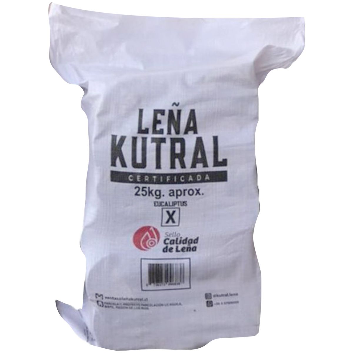 LEÑA KUTRAL - Saco de leña 25 kilos