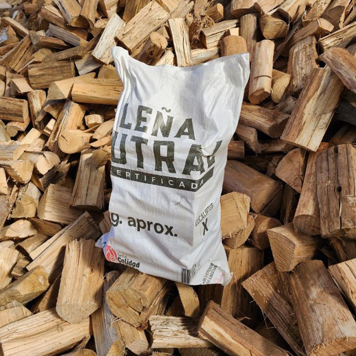 LEÑA KUTRAL - Saco de leña 25 kilos