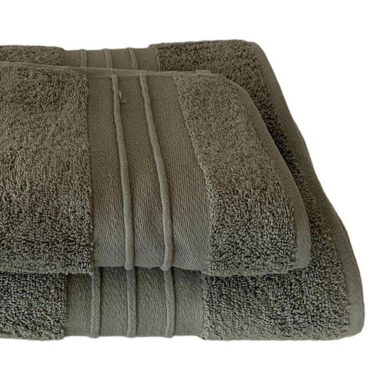 ZAGORA - Toalla de Cara Turca 200 gr Algodón 40x85 cm GRIS