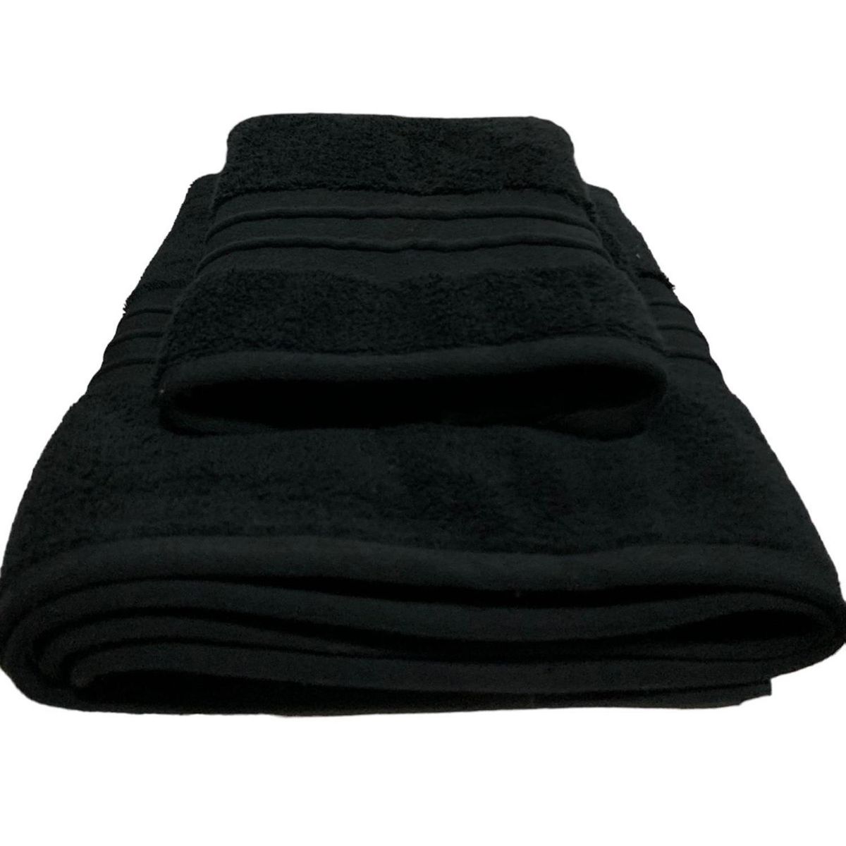 ZAGORA - Toalla de Cara Turca 200 gr Algodón 40x85 cm negro