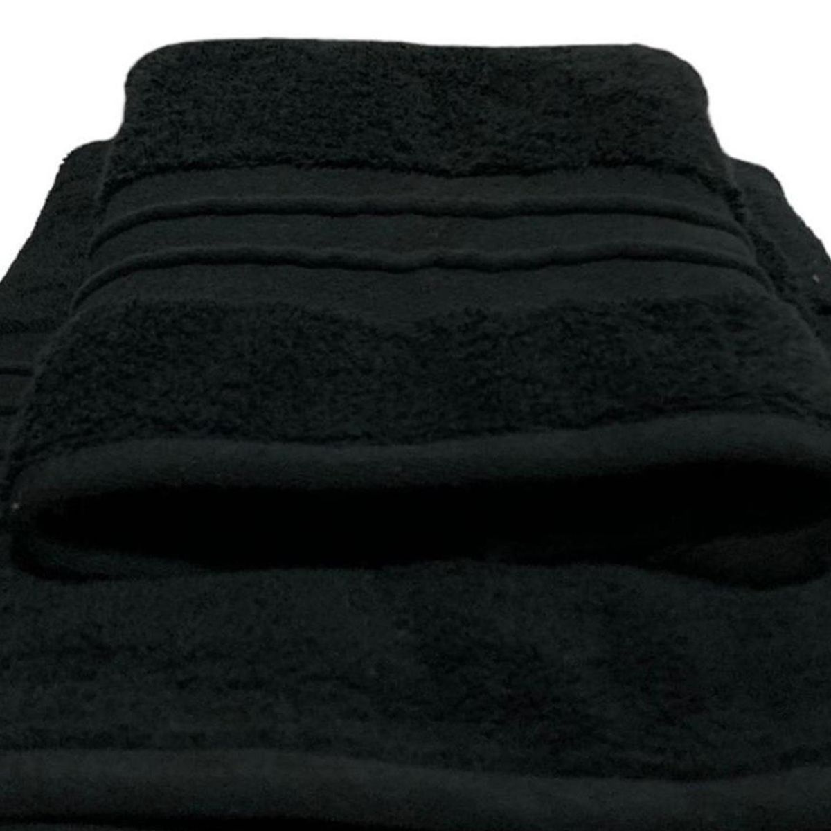 ZAGORA - Toalla de Cara Turca 200 gr Algodón 40x85 cm negro