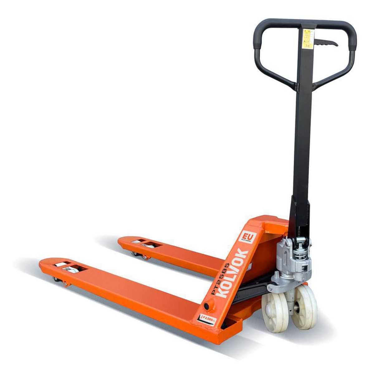 Transpaleta manual 2.500 Kg base europea, marca KOLVOK - Foto Principal