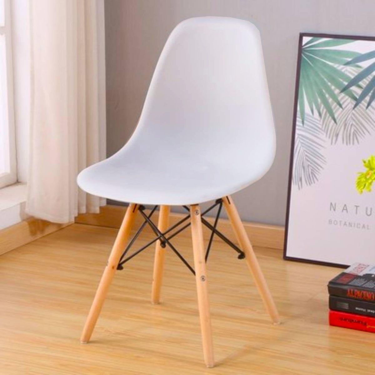 KIDSCOOL - Silla Eames Blanco 80x43x40 cm