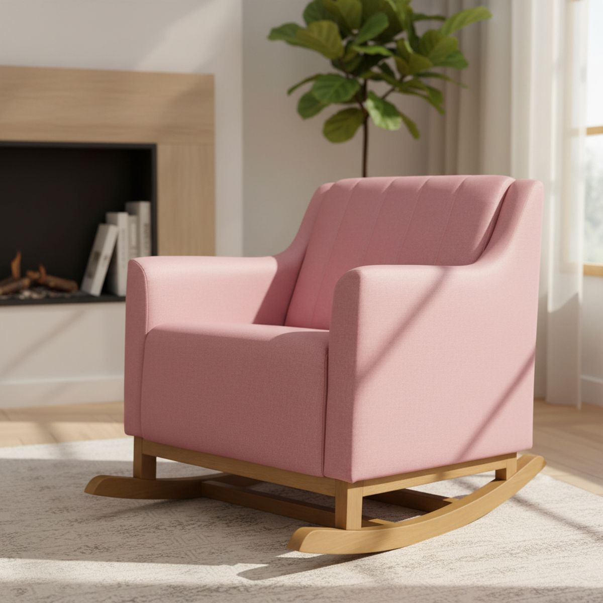 KIDSCOOL - Poltrona 1 cuerpo Poltrona mecedor Sognare rosado 90x74x83 cm Rosado