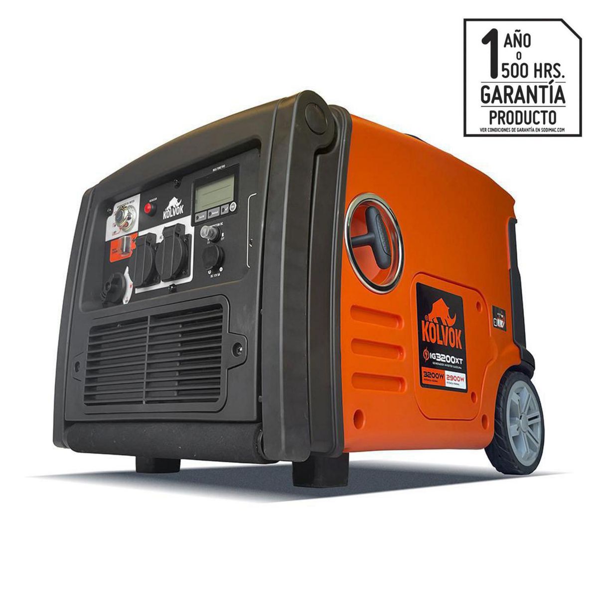 KOLVOK - Generador Eléctrico a Gasolina Partida Eléctrica 3.200 W 7.4 l