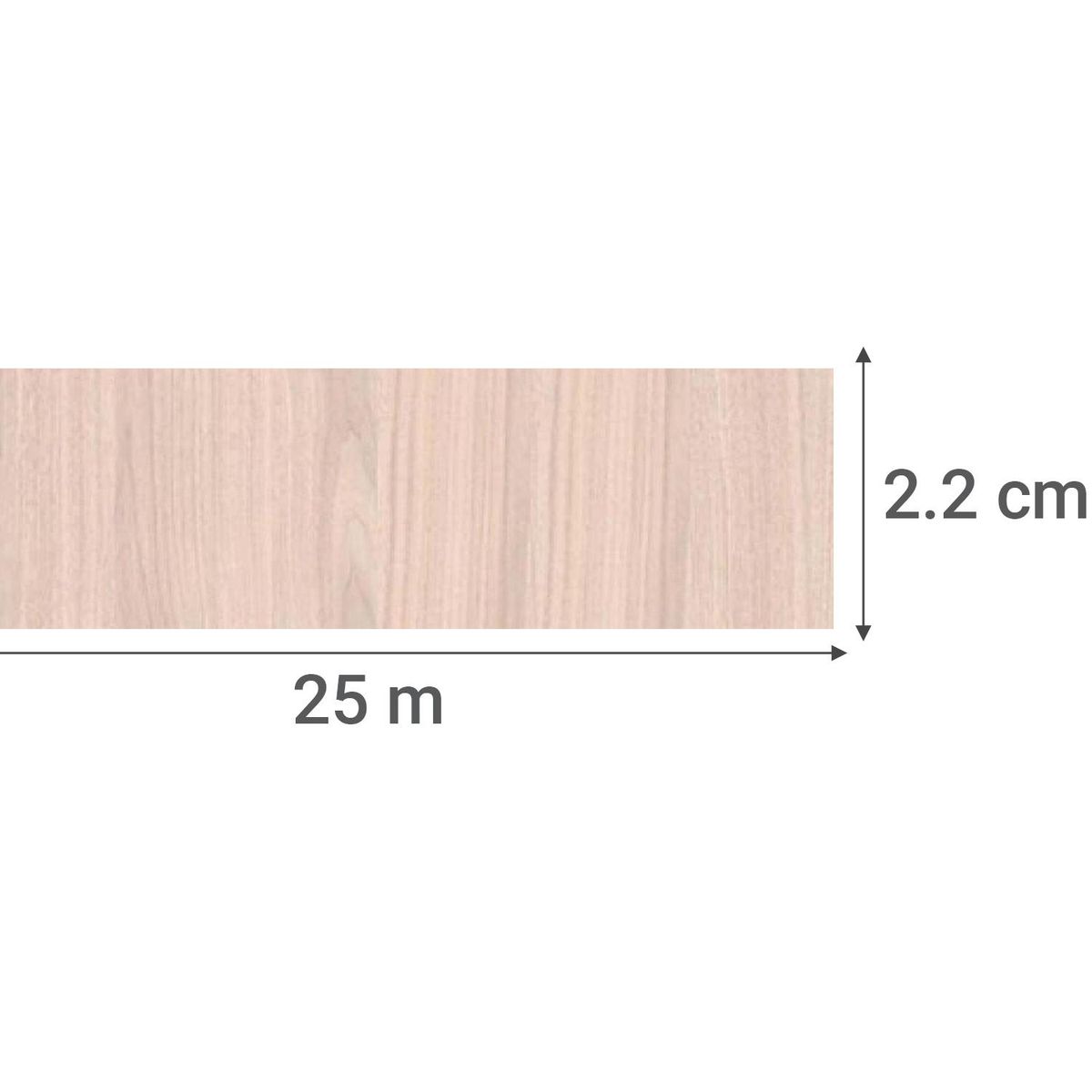 Tapacanto PVC nougat poro sincro 22x0,45 mm rollo 25 mt, marca IMPERIAL - Foto 2