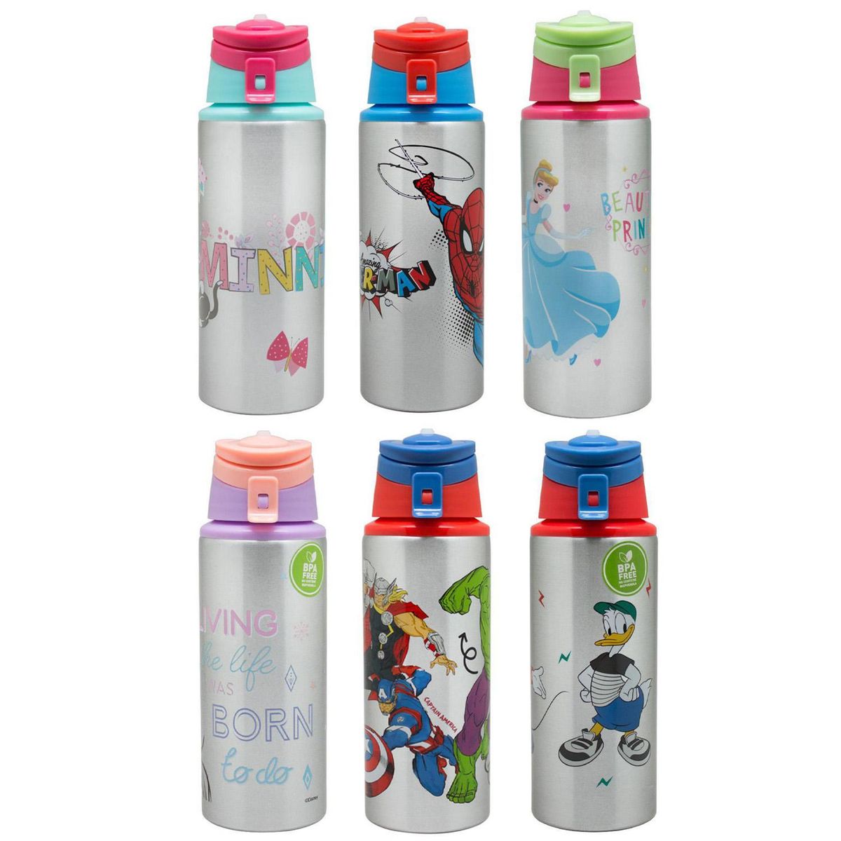 DISNEY - Botella Acero inoxidable 500 ml Multicolor