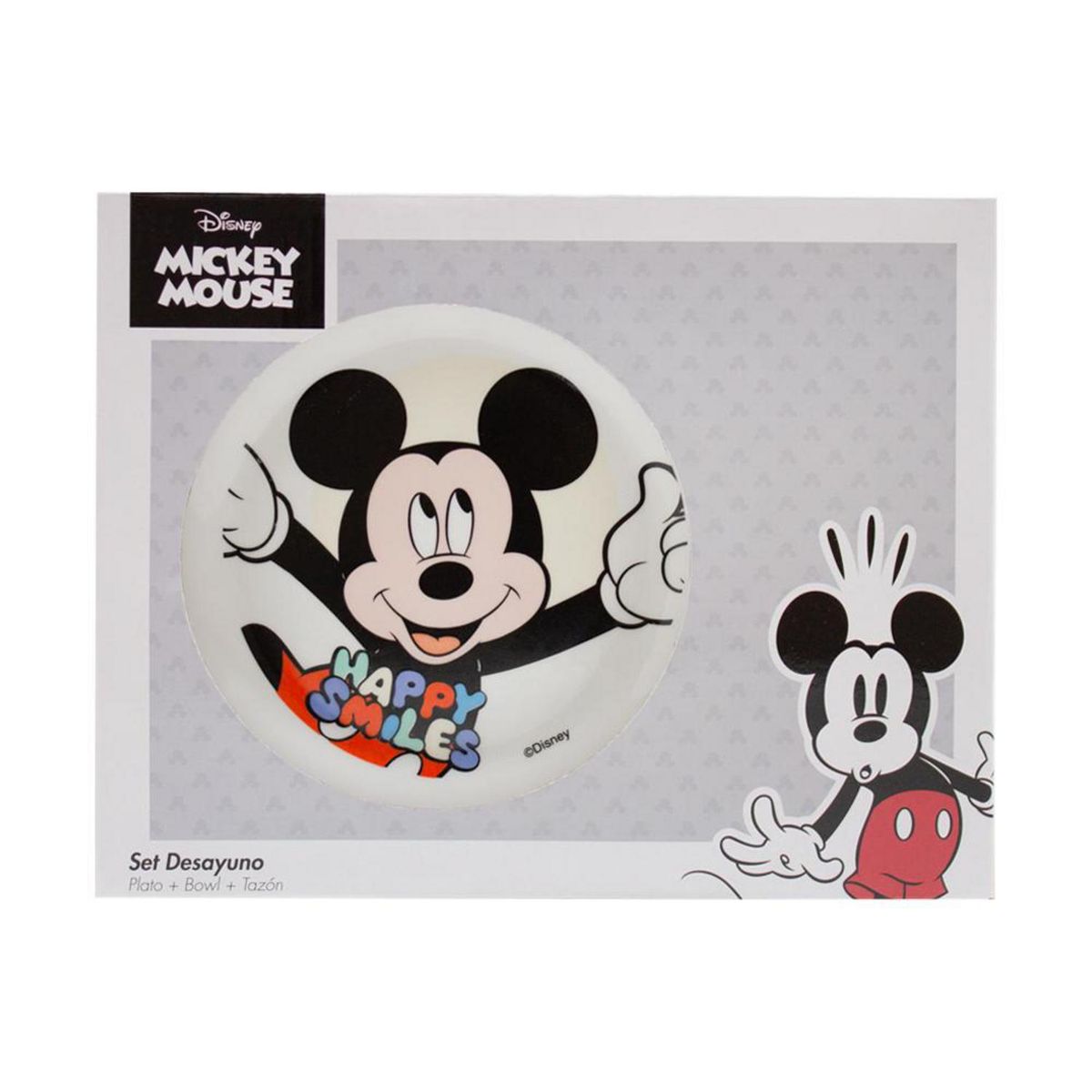 DISNEY - Set Desayuno Disney 3 Piezas Infantil Diseños Surtidos