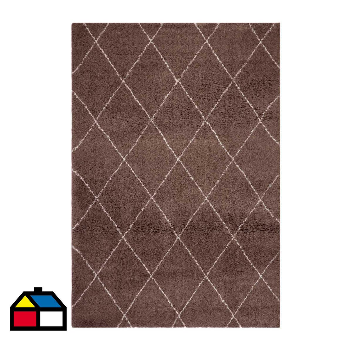 DIB - Alfombra Mercury 160x230 cm Poliéster Café