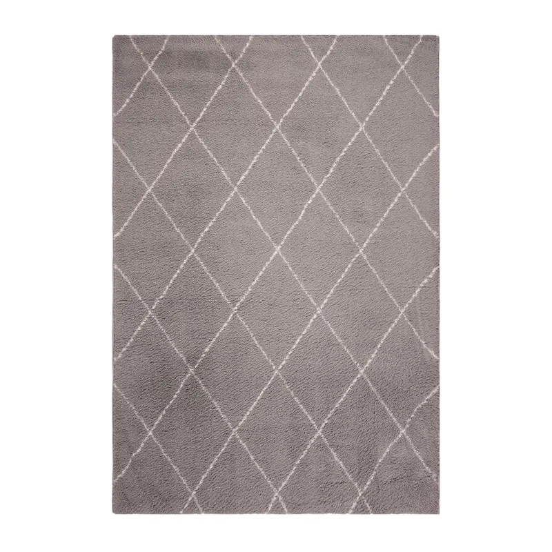 DIB - Alfombra Grande Mercury 190x290 cm Poliéster Gris