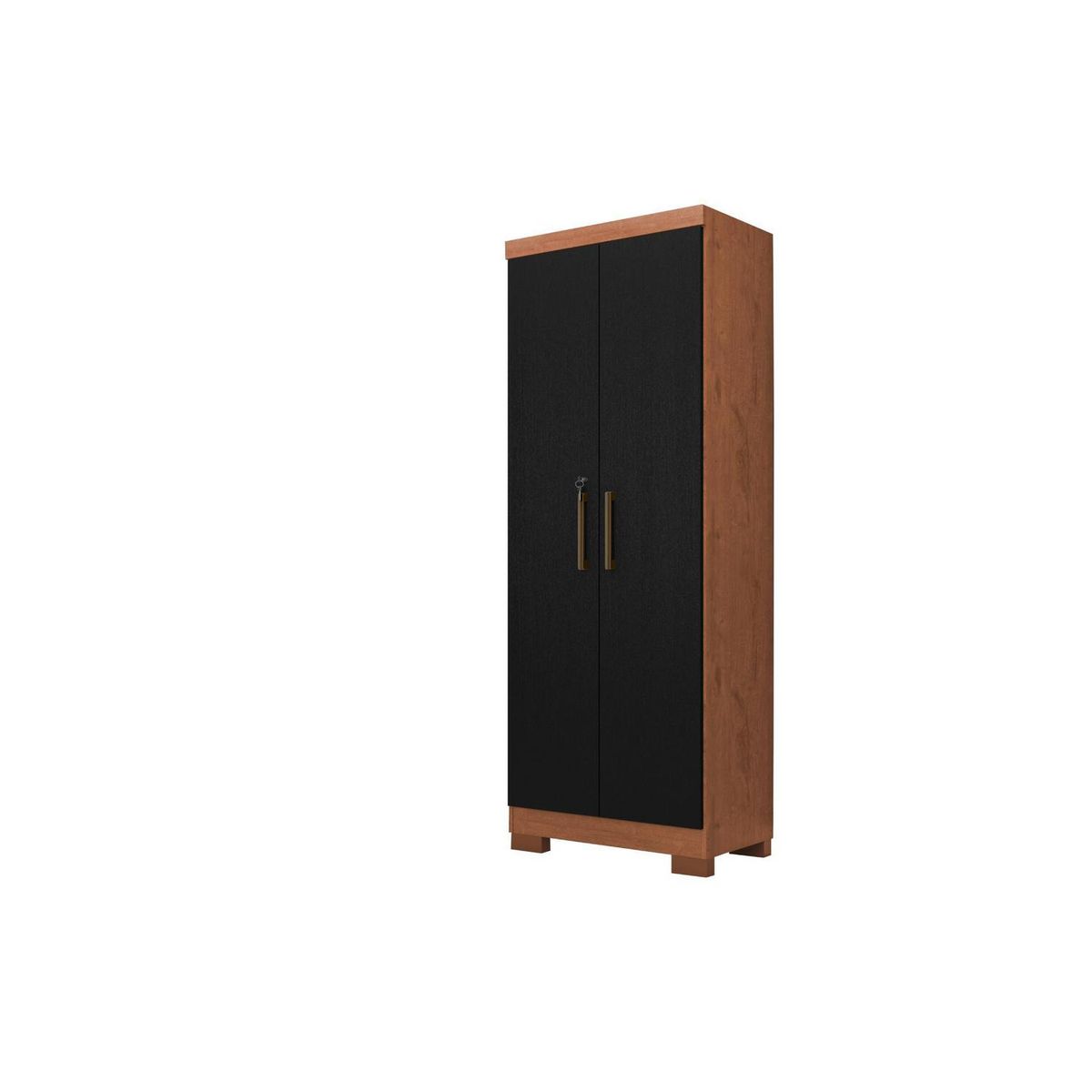 BE DESIGN - Estante Zancini MDP 5 Nivel(es) 60.9x187x37.3 cm Negro/Natural