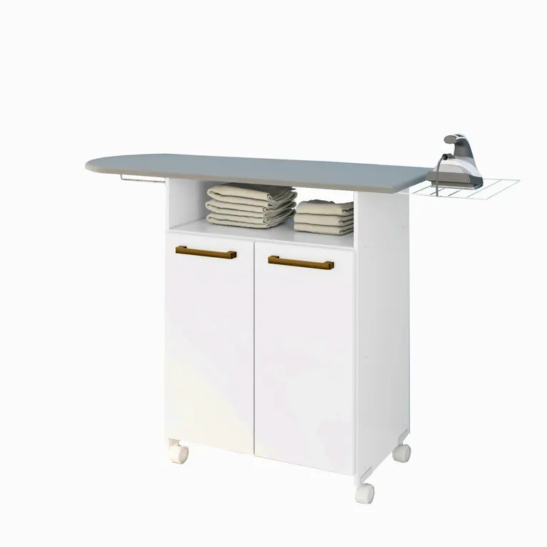 Mueble de planchado blanco Zancini