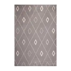 DIB - Alfombra Mercury 160x230 cm Poliéster Gris