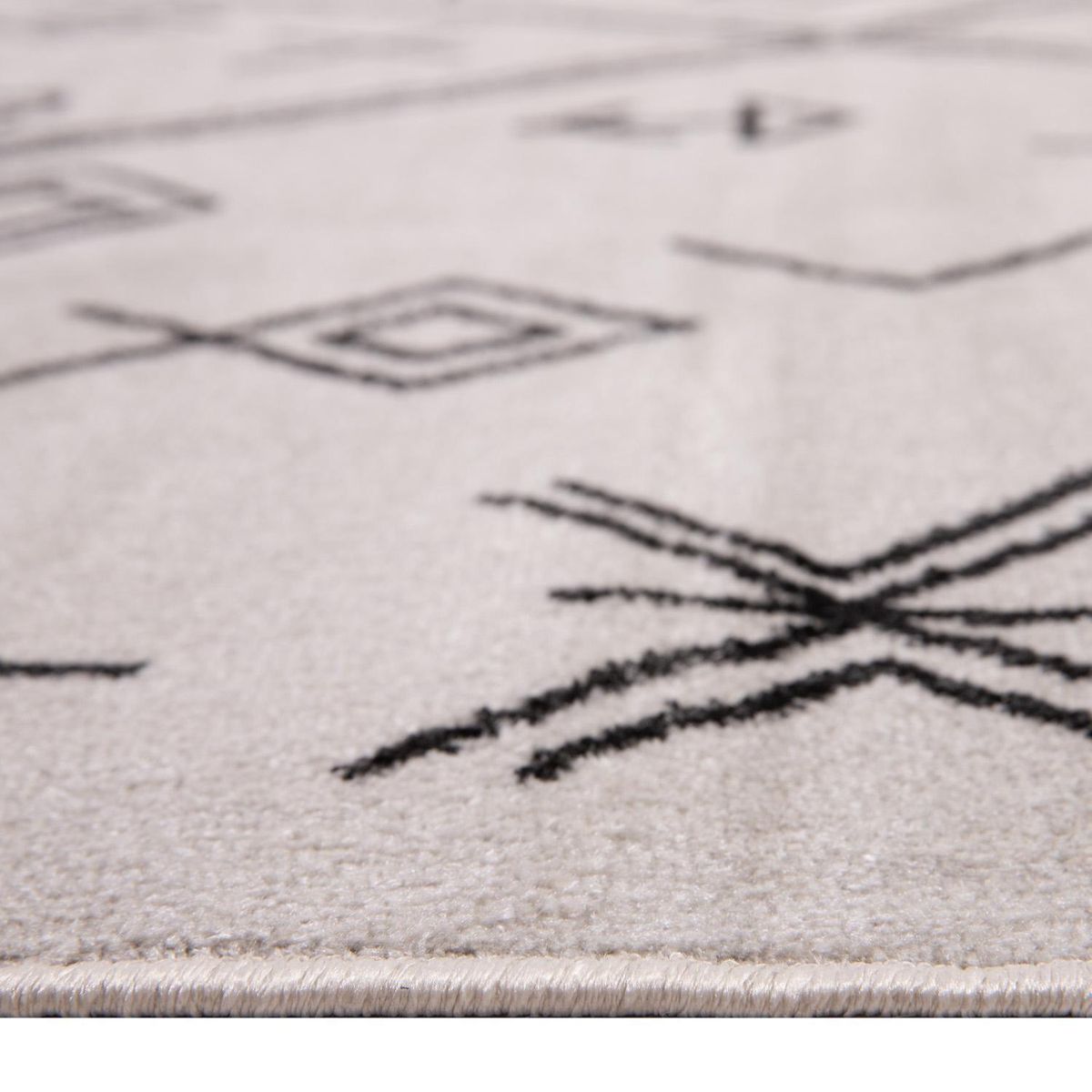 DIB - Alfombra Medina 160x230 cm Poliéster Gris