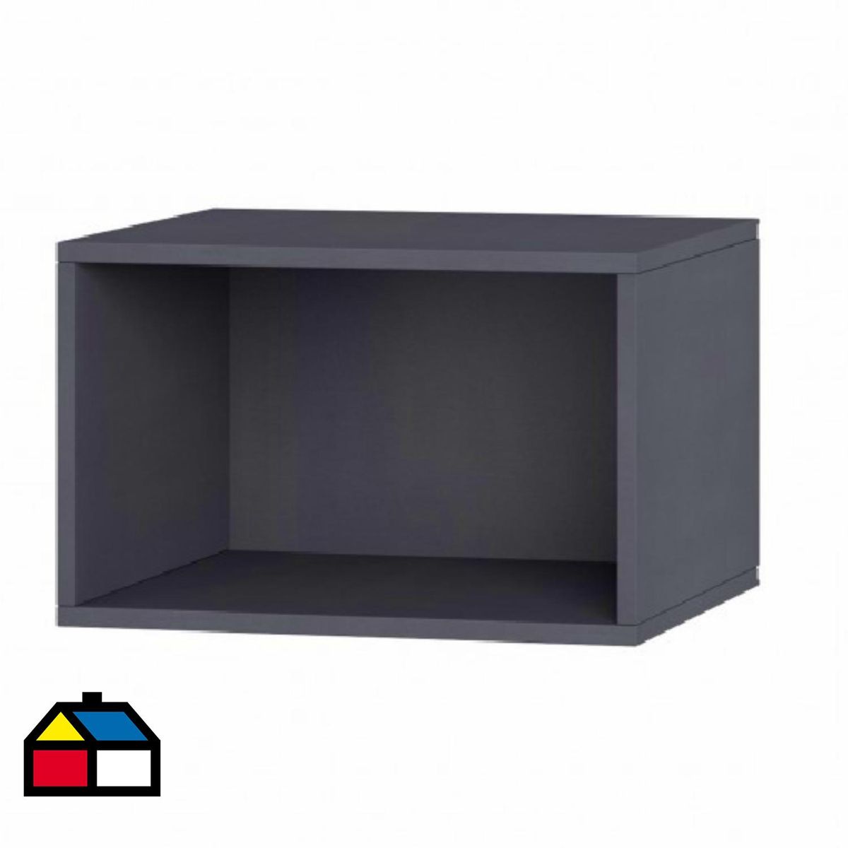 BE DESIGN - Repisa Retro MDF 1 Nivel(es) 44.5x28x25 cm Grafito