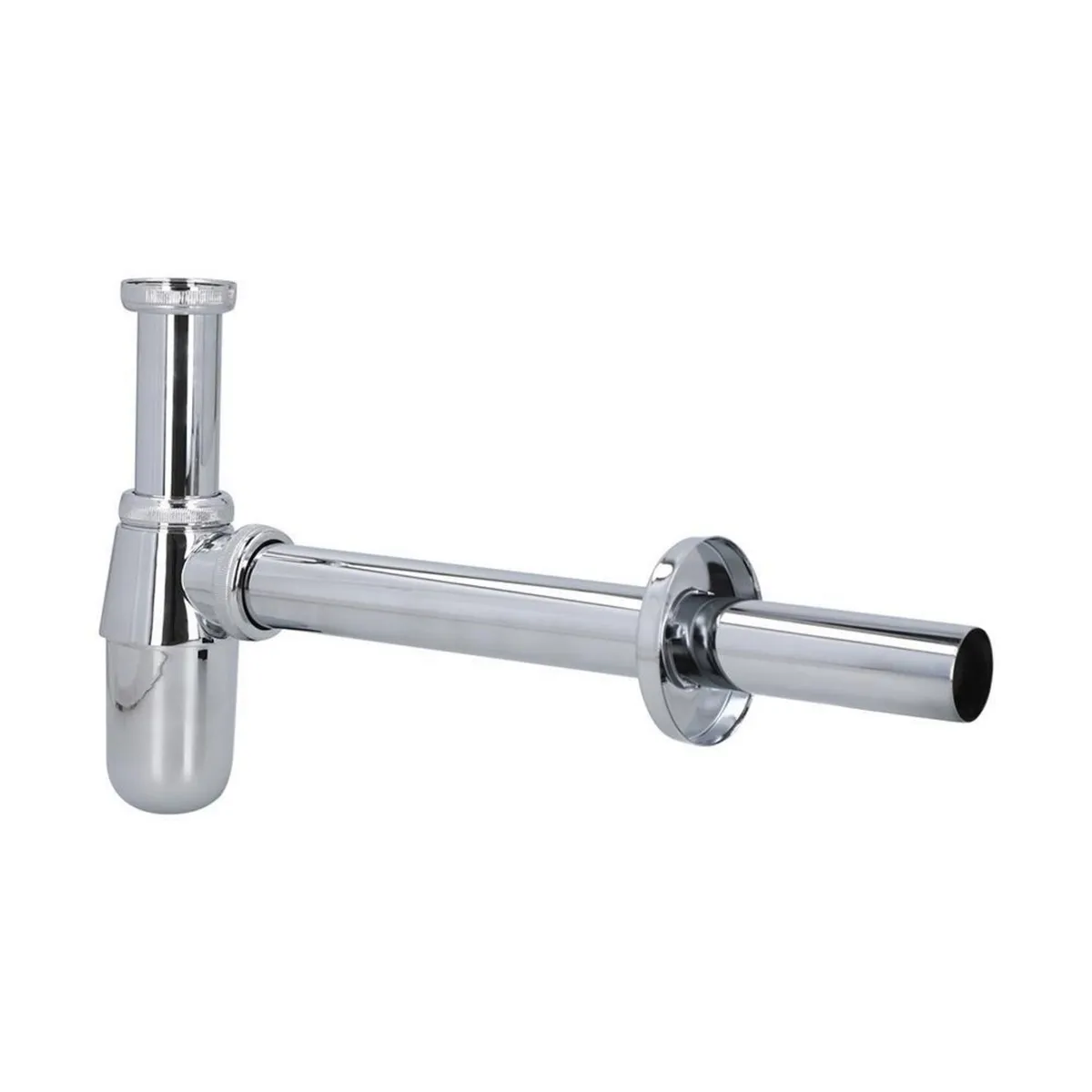 STRETTO - Sifon Lavamanos Cromado 1 1/4" con salida recta