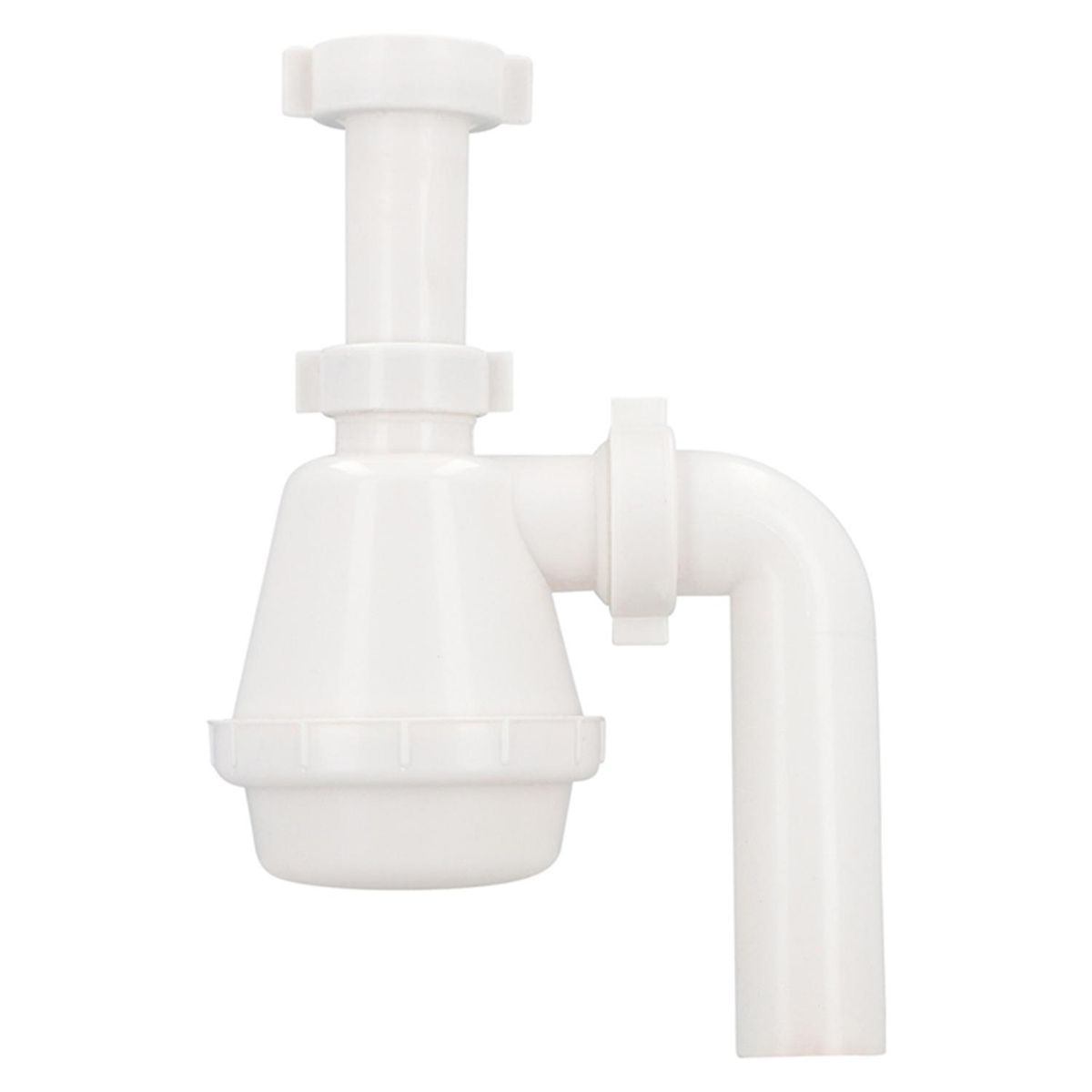 STRETTO - Sifon Lavaplatos PP 1 1/2" con salida curva