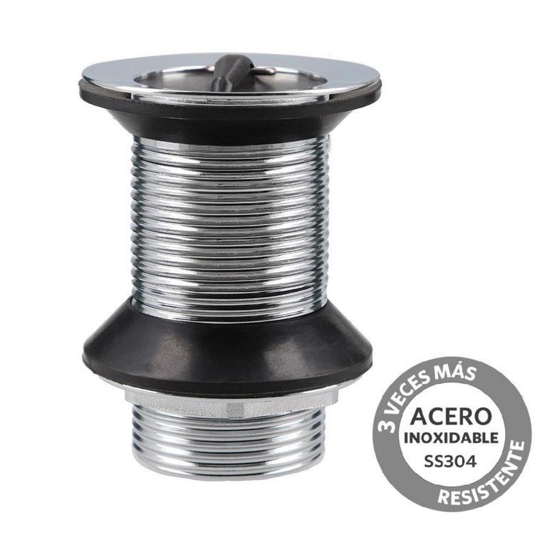 Desague Lavamanos SS304 Tapón 1 1/4" s/Reb s/Cola
