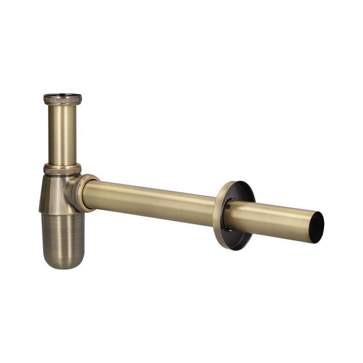 STRETTO - Sifon Lavamanos Cobre antiguo 1 1/4" con salida recta