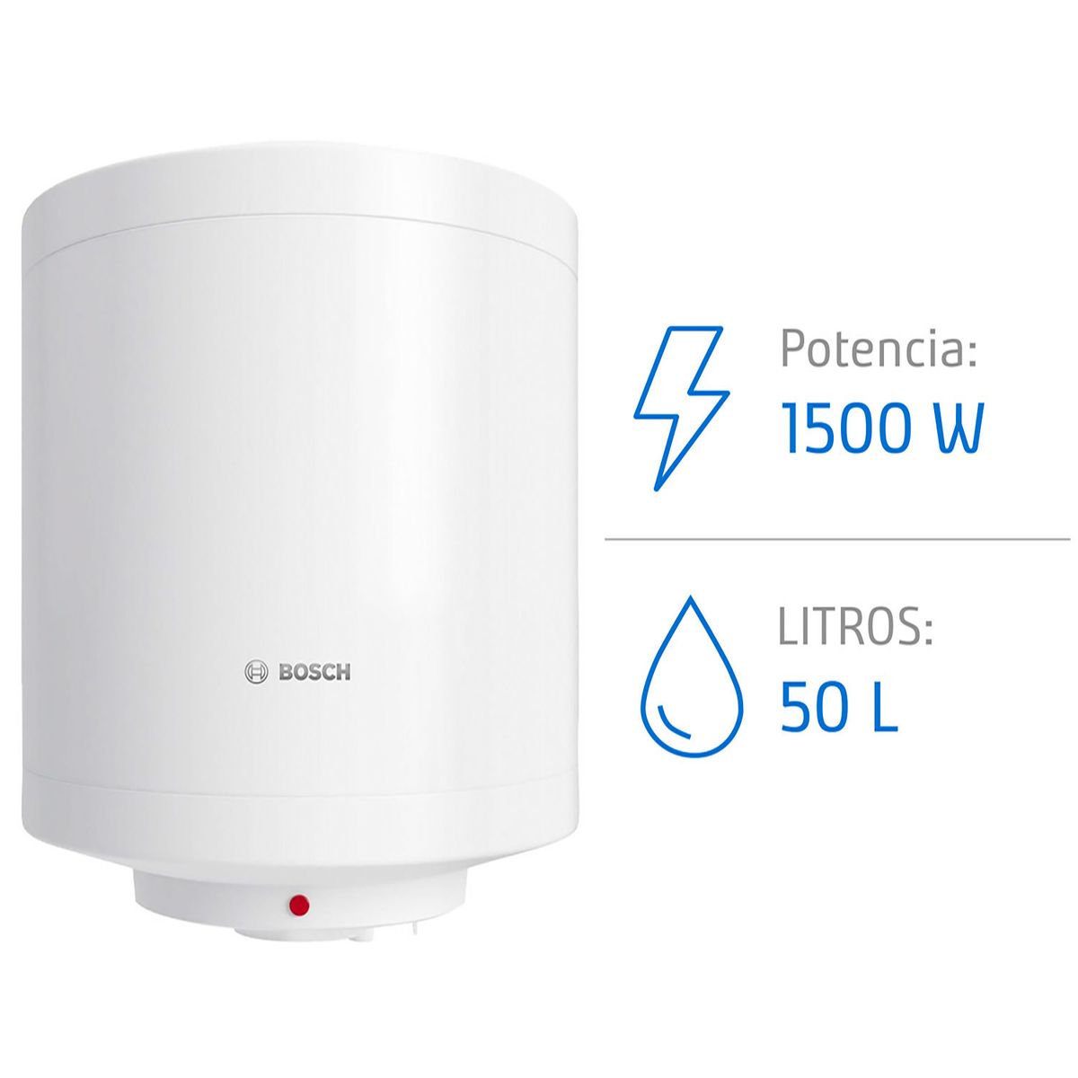 Termo Eléctrico 50 Litros 1500 W de Muro, marca BOSCH - Foto Principal