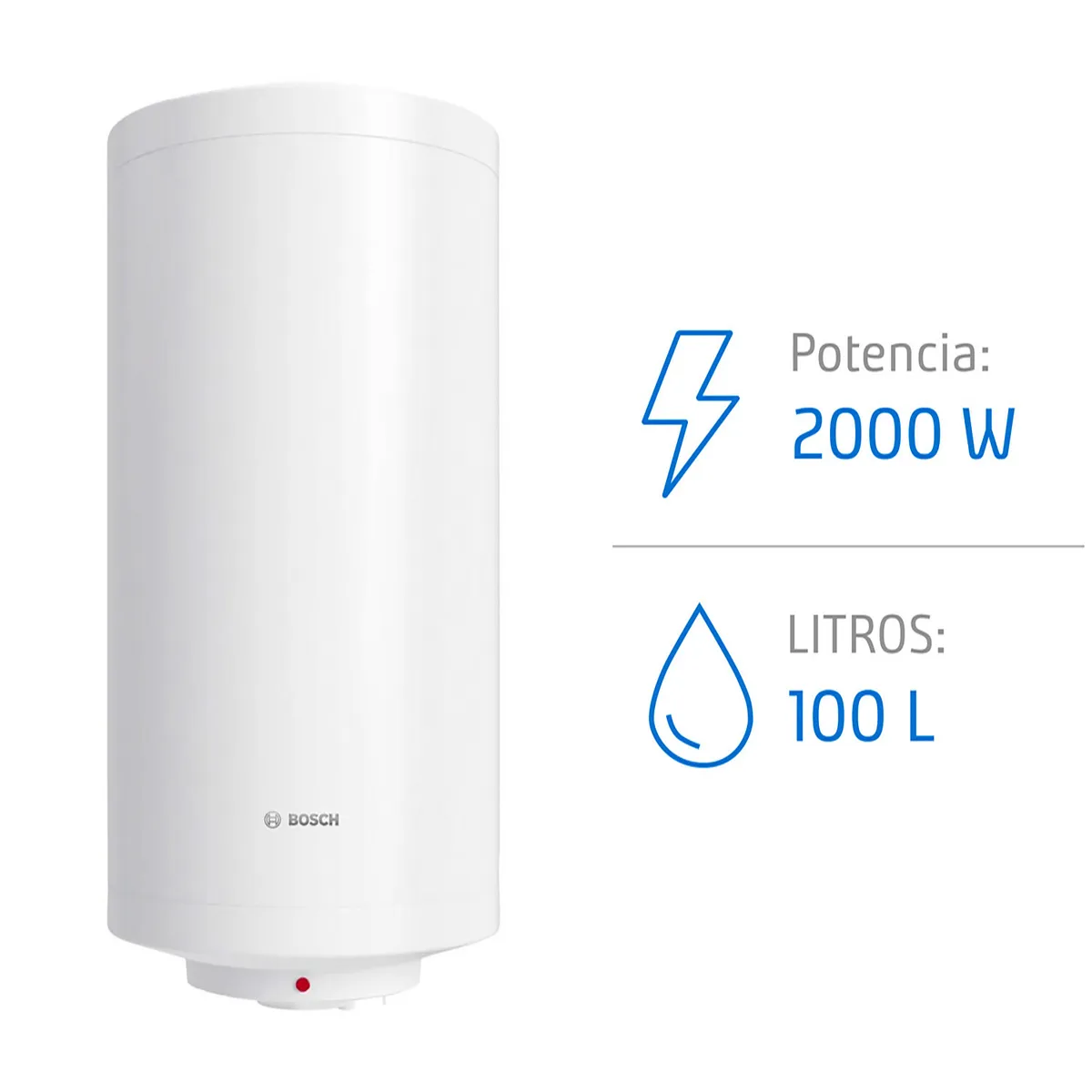 BOSCH - Termo Eléctrico 100 Litros 2000 W de Muro