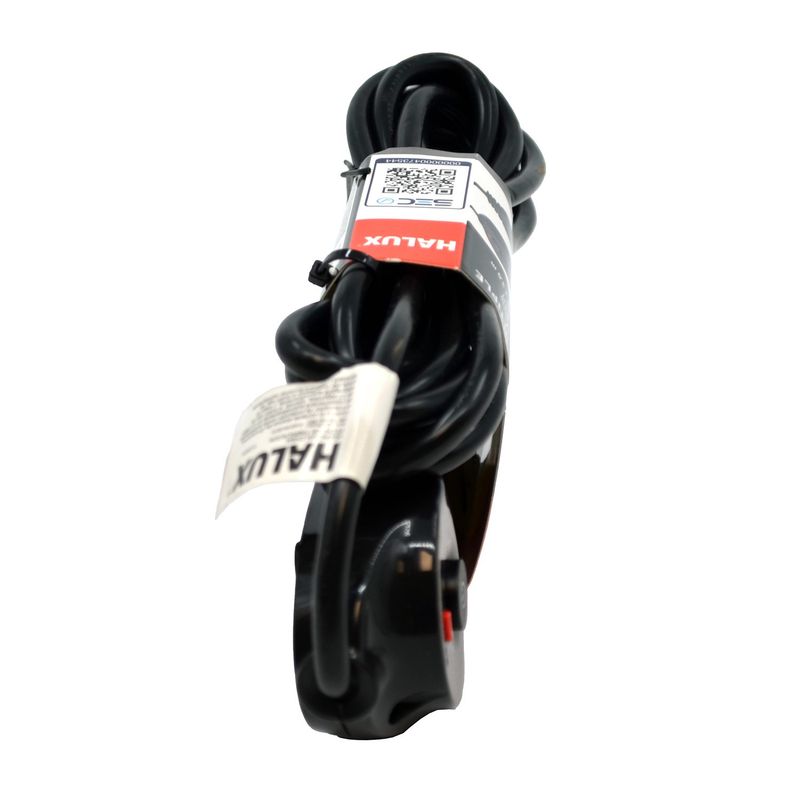 HALUX - Alargador 6 Toma(s) 3 m Negro