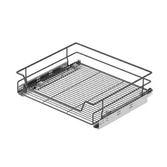 HBT - Cesta extracción total 60 cm cromo con cierre suave