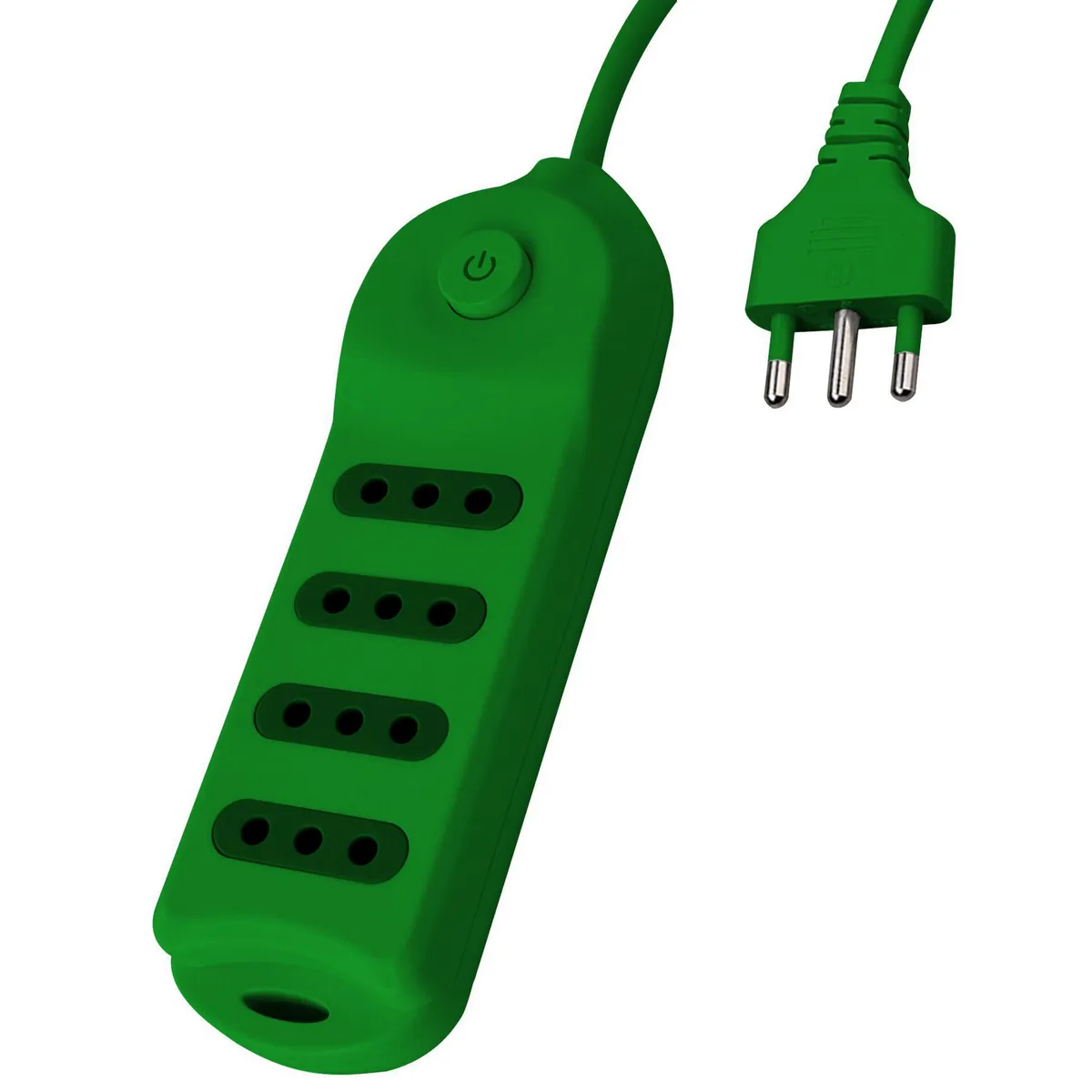 HALUX - Alargador 4 Toma(s) 1.5 m Verde