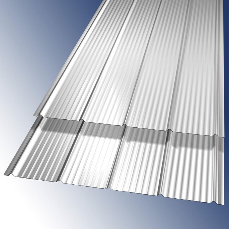IMEL - Plancha revestimiento Zinc 5V 9 mm 81.9x250 cm Aluminizado