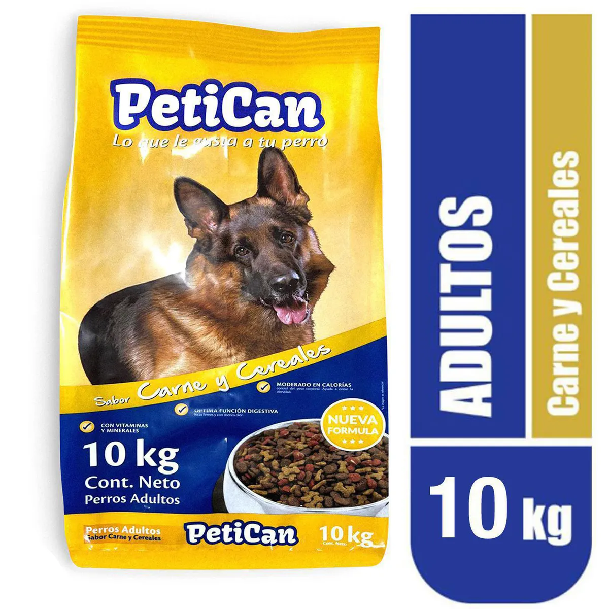 PETICAN - Alimento Seco para Perro Adulto Carne y Cereal 10 kg