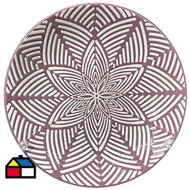 Plato 19 cm Flor textura