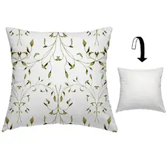 ATMOSPHERA HOME - Funda cojín ramas verdes 45x45cm