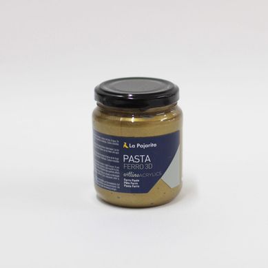 Pasta para relieve y texturas metalizada Ferro color oro175ml