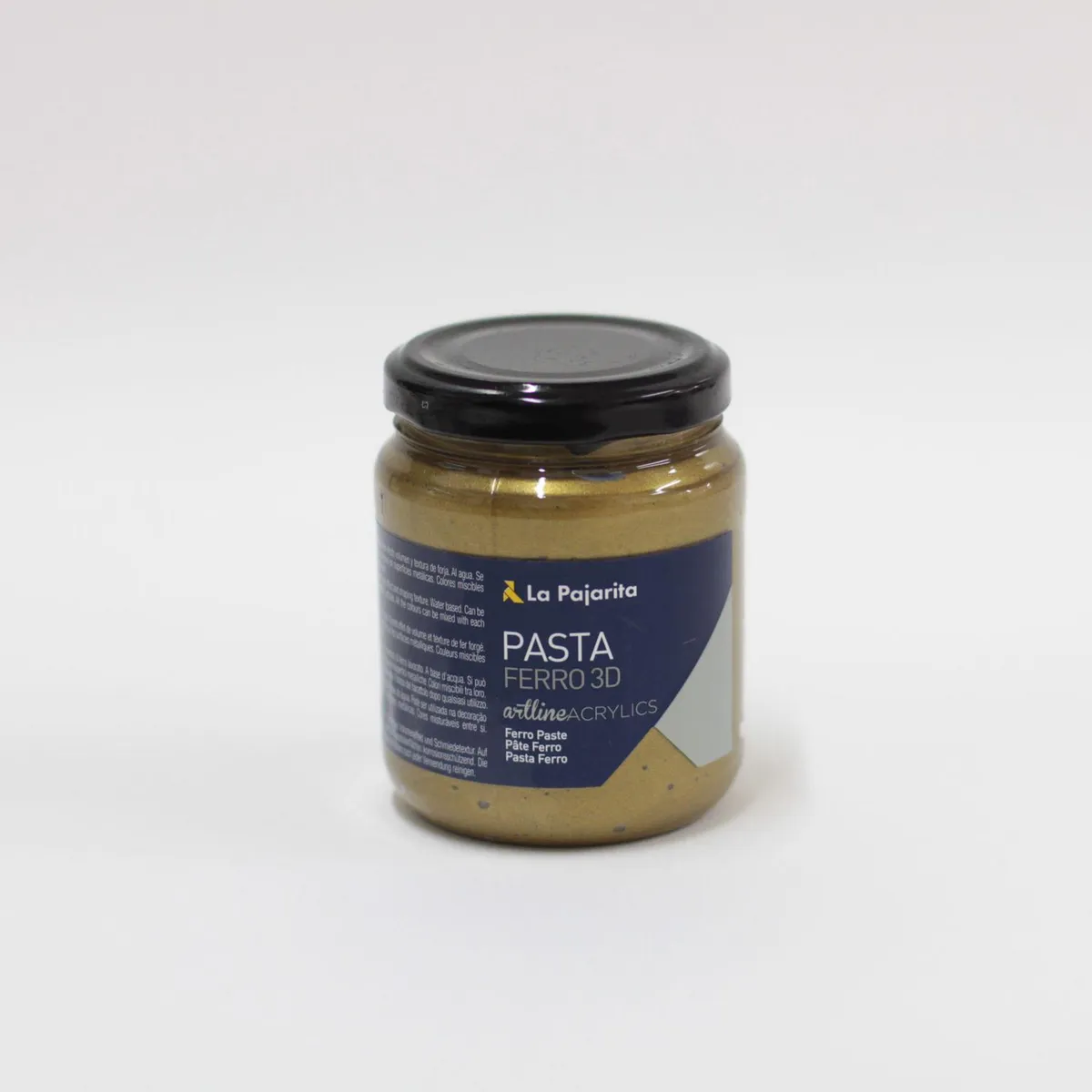 LA PAJARITA - Pasta Texturizada Metalizada Ferro Para Relieve 175 Ml