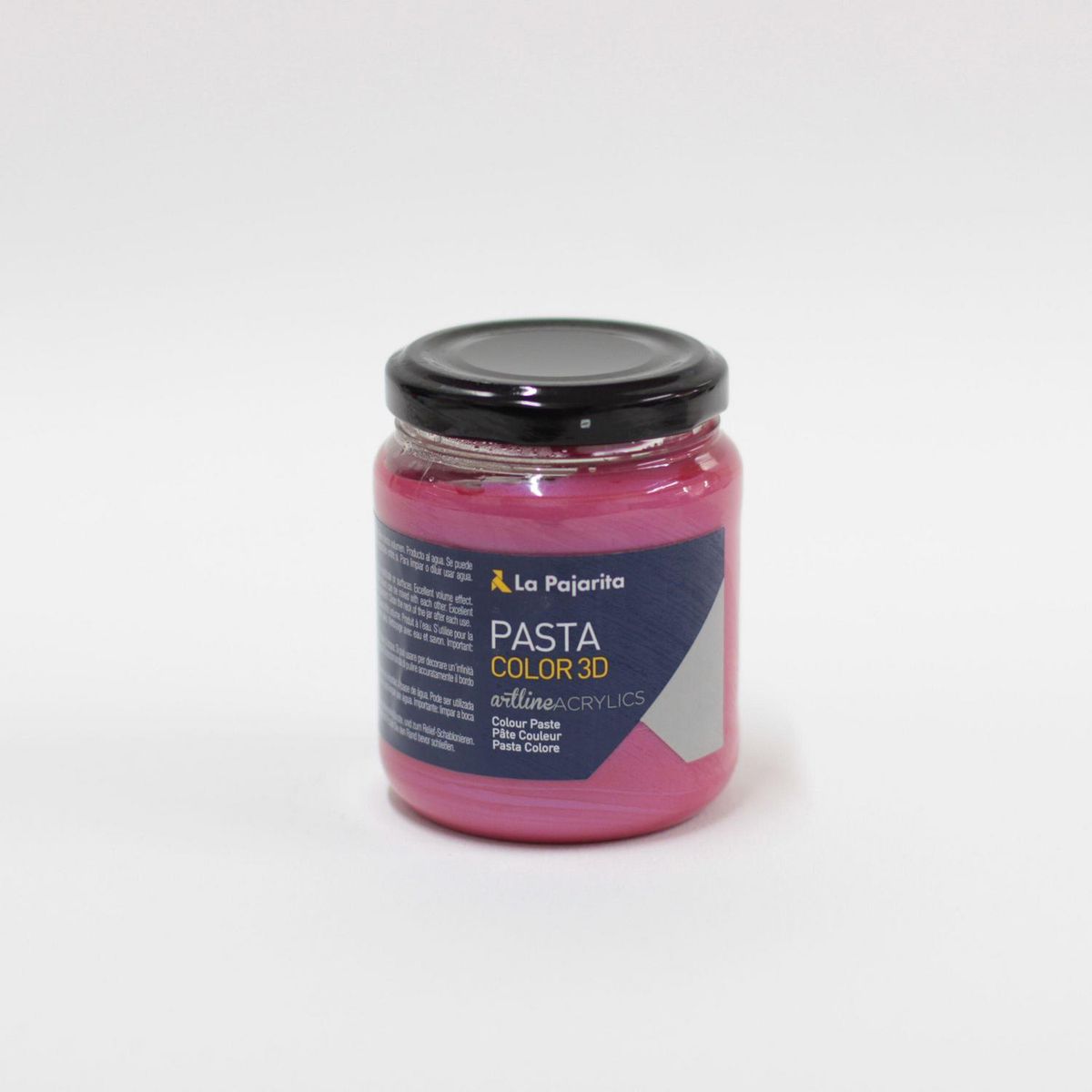 LA PAJARITA - Pasta para relieve y texturas de color fresa tornasol 175ml