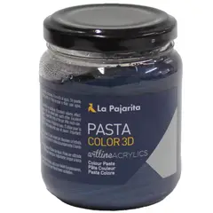 LA PAJARITA - Pasta para relieve y texturas de color azul marino tornasol 175ml