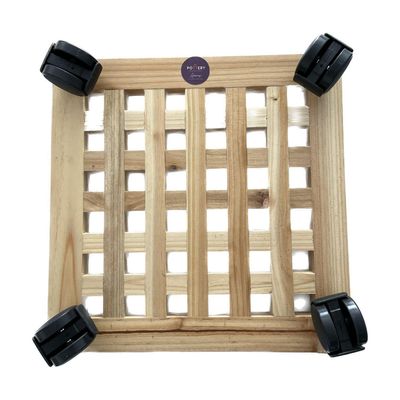 Imagen 2 del producto Porta Macetero Cuadrado Con Ruedas 30 Cm